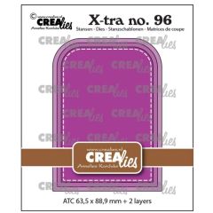 Crealies • Xtra ATC Afgeronde Boog met Stiksteek (CLXTRA96) *