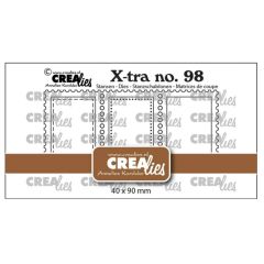 Crealies • Xtra 3 Postzegels Op Een Rij Verticaal (CLXTRA98) *
