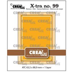 Crealies • X-Tra Snijmallen ATC Met Kleine Schuine Streepjes (CLXTRA99) *