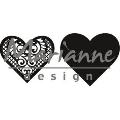 Marianne Design -  Craftable - Lace heart (CR1428)  (AFGEPRIJSD)