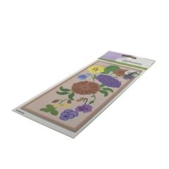 CraftEmotion Impress stamp Die - Slimline magic pearl - Spring flowers Card 27,5x11cm Die 21x9,8cm (AFGEPRIJSD)