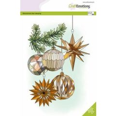 CraftEmotions clearstamps A5 - Kerstversiering GB Dimensional stamp (130501/3029)*