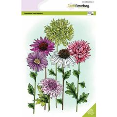 CraftEmotions clearstamps A5 - Mix zomerbloemen 2 GB Dimensional stamp (130501/3008)*