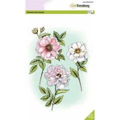 CraftEmotions clearstamps A5 - Rozen en takken GB Dimensional stamp (130501/3005) (AFGEPRIJSD)