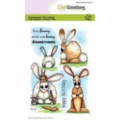 CraftEmotions clearstamps A6 - Bunny 1 Carla Creaties (130501/1664)*