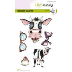 CraftEmotions clearstamps A6 - Cows 2 Carla Creaties (130501/1584) 