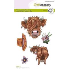 CraftEmotions clearstamps A6 - Cows 4 Carla Creaties (130501/1586) 