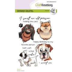 CraftEmotions clearstamps A6 - Dogs 1 Carla Creaties (130501/1581) *