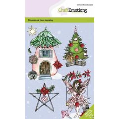 CraftEmotions clearstamps A6 - Fairy house GB Dimensional stamp (130501/0102) *