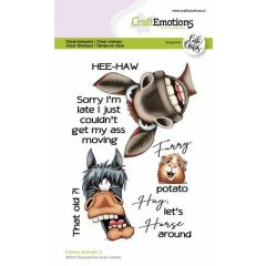 CraftEmotions clearstamps A6 - Funny animals 3 (EN) Carla Creaties (130501/1566)