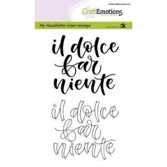 CraftEmotions clearstamps A6 - handletter - il dolce far niente (IT) Carla Kamphuis (130501/1885)*