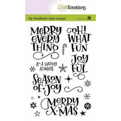 CraftEmotions clearstamps A6 - handletter - Merry X-mas (Eng) Carla Kamphuis (130501/2201) *
