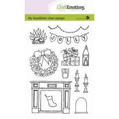 CraftEmotions clearstamps A6 - handletter - X-mas decorations 2 (Eng) Carla Kamphuis (130501/2203) (AFGEPRIJSD)