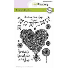 CraftEmotions clearstamps A6 - hart - Special place in my heart Connie Westenberg (130501/2703)*
