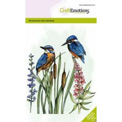 CraftEmotions clearstamps A6 - Ijsvogel GB Dimensional stamp (130501/1334)*