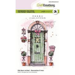 CraftEmotions clearstamps A6 - Oude deur met toog - Decoration X-mas Carla Kamphuis *