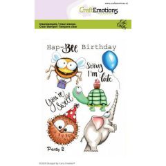 CraftEmotions clearstamps A6 - Party 2 Carla Creaties(130501/1690)*