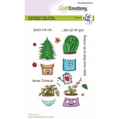 CraftEmotions clearstamps A6 - Plant pots 1 (DE) Carla Creaties (130501/1559)*