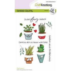 CraftEmotions clearstamps A6 - Plant pots 2 (DE) Carla Creaties (130501/1560)*