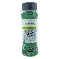 CraftEmotions Color Flakes - Graniet Groen Zwart Paint flakes 90gr (802500/0090)