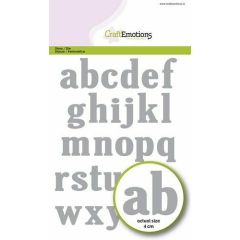 CraftEmotions Die - alfabet kleine letters Card 12x20,5cm 40mm (AFGEPRIJSD)