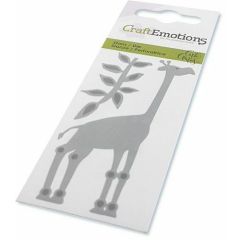 CraftEmotions Die - giraf Card 5x10cm Carla Creaties (115633/0268)*