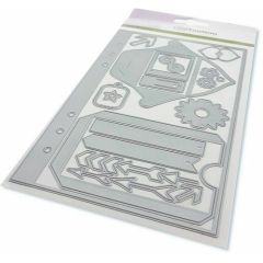 CraftEmotions Die - Planner essentials S-1 Card 12x20,5cm*
