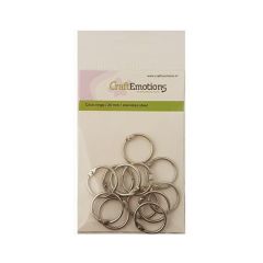 CraftEmotions Klik ringen / boekbindersringen 25mm 12 st. (430603/3425)