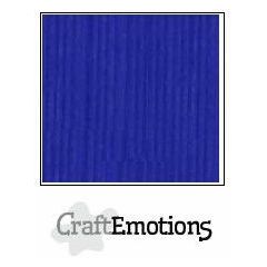 CraftEmotions linnenkarton 1 vel kobaltblauw 30,5x30,5cm 250gr (001030/1105)