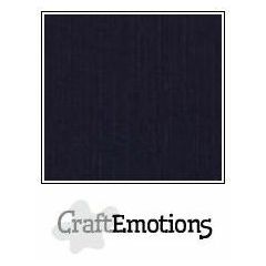 CraftEmotions linnenkarton 1 vel zwart 30,5x30,5cm 250gr (001030/1350)