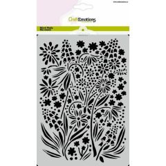 CraftEmotions Mask stencil summer flowers A5 GB (185070/1274)*