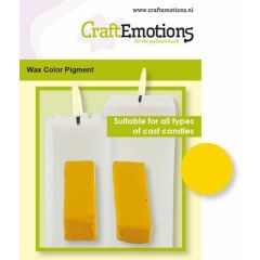 CraftEmotions Waskleurpigment geel 2 sticks 30 x 10 x 10mm = +/- 5 gr (11-21)