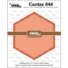 Crealies Cardzz Dubbele kaart Zeshoek CLCZ545 11,7x13,5cm (115634/5545) *