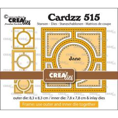 Crealies Cardzz Frame & Inlay Jane CLCZ515 max. 8,3 x 8,3 cm (115634/5515) *