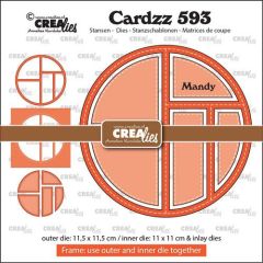 Crealies Cardzz Frame & inlay Mandy CLCZ593 11,5x11,5cm (115634/5693) *