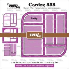 Crealies Cardzz Frame & inlay Patty CLCZ538 max. 11,5 x 11,5 cm (115634/5538) *