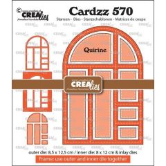 Crealies Cardzz Frame & inlay Quirine CLCZ570 max. 8,5 x 12,5 cm (115634/5580) *