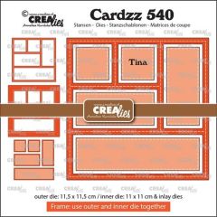 Crealies Cardzz Frame & inlay Tina CLCZ540 11,5x11,5cm (115634/5540) *