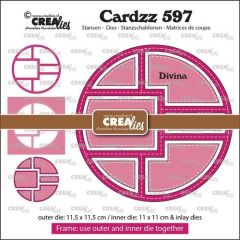 Crealies Cardzz Frame & Inlays Divina CLCZ597 11,5x11,5cm (115634/5597) *