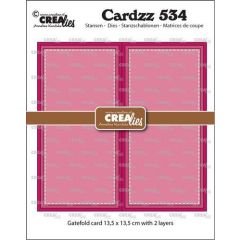 Crealies Cardzz Gatefold vierkante kaart CLCZ534 max. 13,5 x 13,5 cm (115634/5534) *