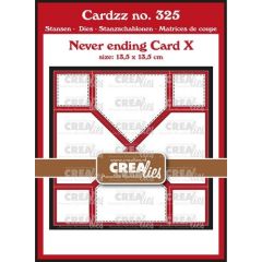 Crealies Cardzz Never ending card X CLCZ325 13,5x13,5cm (115634/5425) *