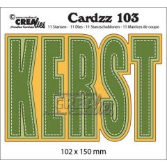 Crealies Cardzz no 103 KERST (NL) CLCZ103 102x150mm (115634/5303) *