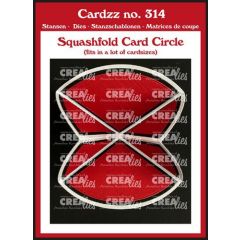 Crealies Cardzz squashfold card - cirkel CLCZ314 7x7cm (115634/5414) *