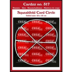 Crealies Cardzz squashfold card - cirkel CLCZ317 folded: 12 x 12 cm  (115634/5417) *