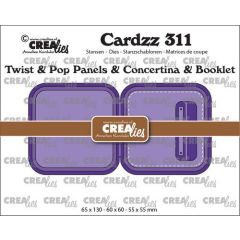 Crealies Cardzz Twist & pop up - mini boekje A CLCZ311 65x130mm  (115634/5511) *