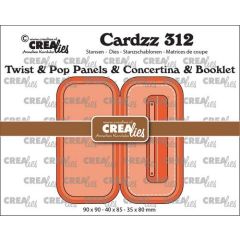Crealies Cardzz Twist & pop up - mini boekje B CLCZ312 90x90mm (115634/5512) *