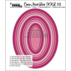 Crealies Crea-nest-dies XXL no. 23 stans ovaal basis CLNestXXL23 / 6,5 cm - 16,5 cm (115634/0023) *
