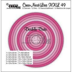 Crealies Crea-nest-dies XXL no. 49 double dots cirkel max. 13,0 x 13,0 cm / XXL49 (115634/0149) *