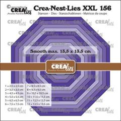 Crealies Crea-Nest-Lies XXL Achthoek glad CLNestXXL156 max13,5x13,5cm (115634/1156) *