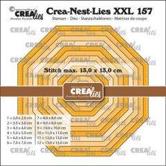 Crealies Crea-Nest-Lies XXL Achthoek stiksteek CLNestXXL157 max.13x13cm (115634/1157) *